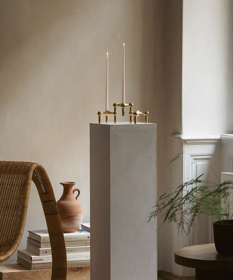 nagel candle holder ( 3-pack / solid brass ) 燭台三入組 - STOFF Nagel 丹麥燭台