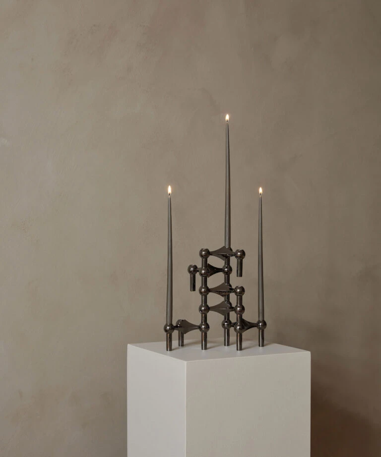 nagel candle holder ( 3-pack / black chrome) 燭台三入組 - STOFF Nagel 丹麥燭台