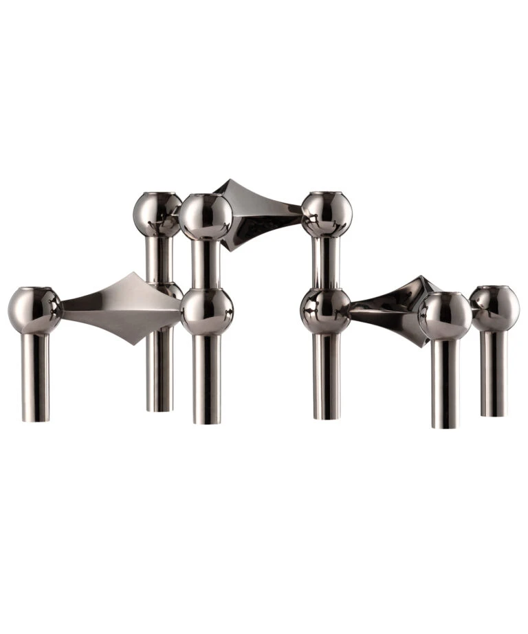 nagel candle holder ( 3-pack / black chrome) 燭台三入組 - STOFF Nagel 丹麥燭台