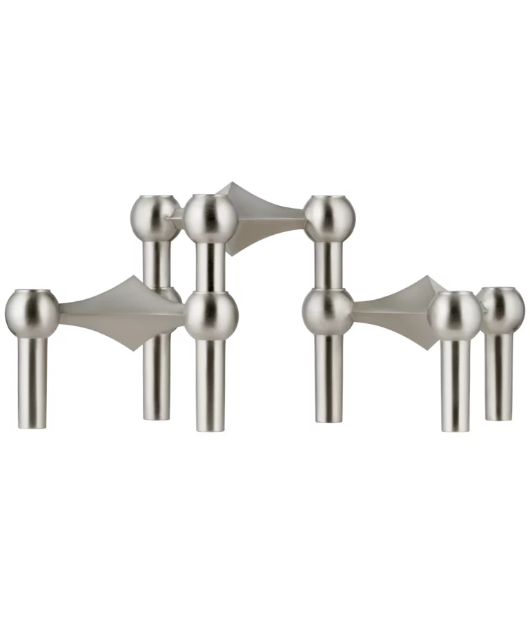 nagel candle holder ( 3-pack / brushed chrome ) 燭台三入組 - STOFF Nagel 丹麥燭台