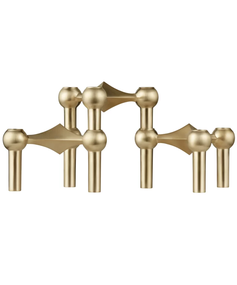 nagel candle holder ( 3-pack / brushed brass ) 燭台三入組 - STOFF Nagel 丹麥燭台