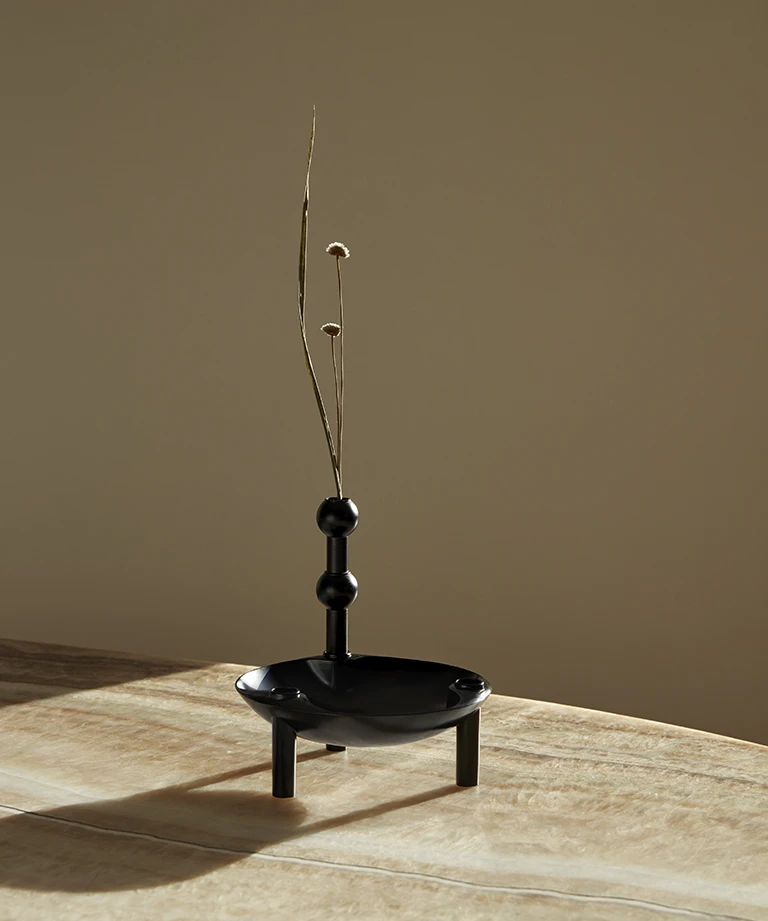 vase ( single pack / black ) 花器 - STOFF Nagel 丹麥燭台