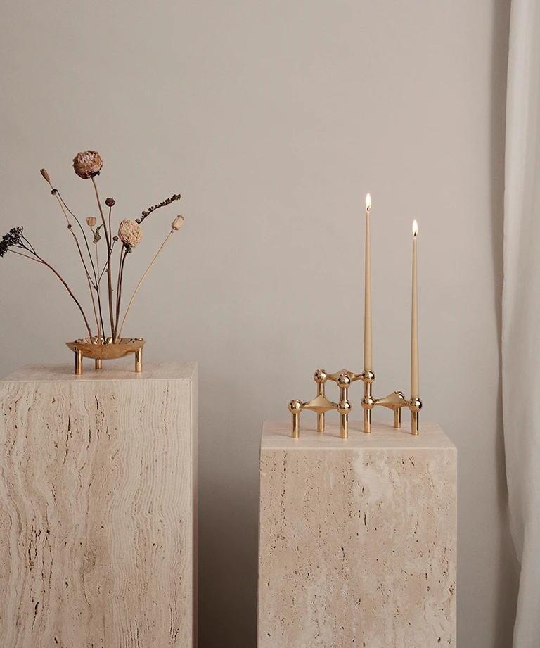 ginger taper candles 不滴蠟錐形蠟燭 ( 六支一組 ) - ester & erik  丹麥蠟燭
