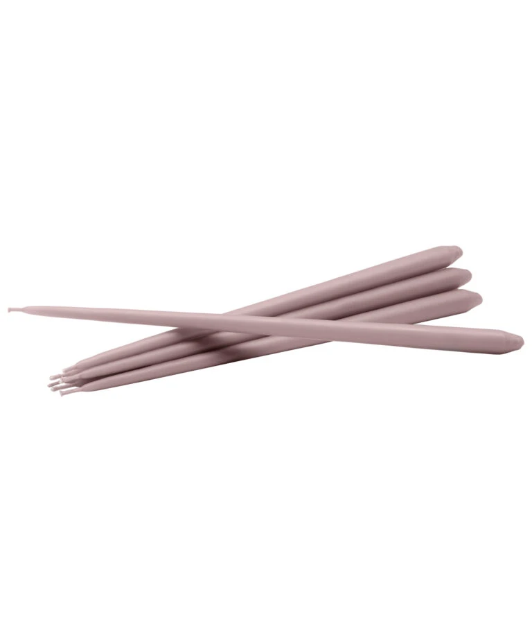 soft rose taper candles 不滴蠟錐形蠟燭 ( 六支一組 ) - ester & erik  丹麥蠟燭