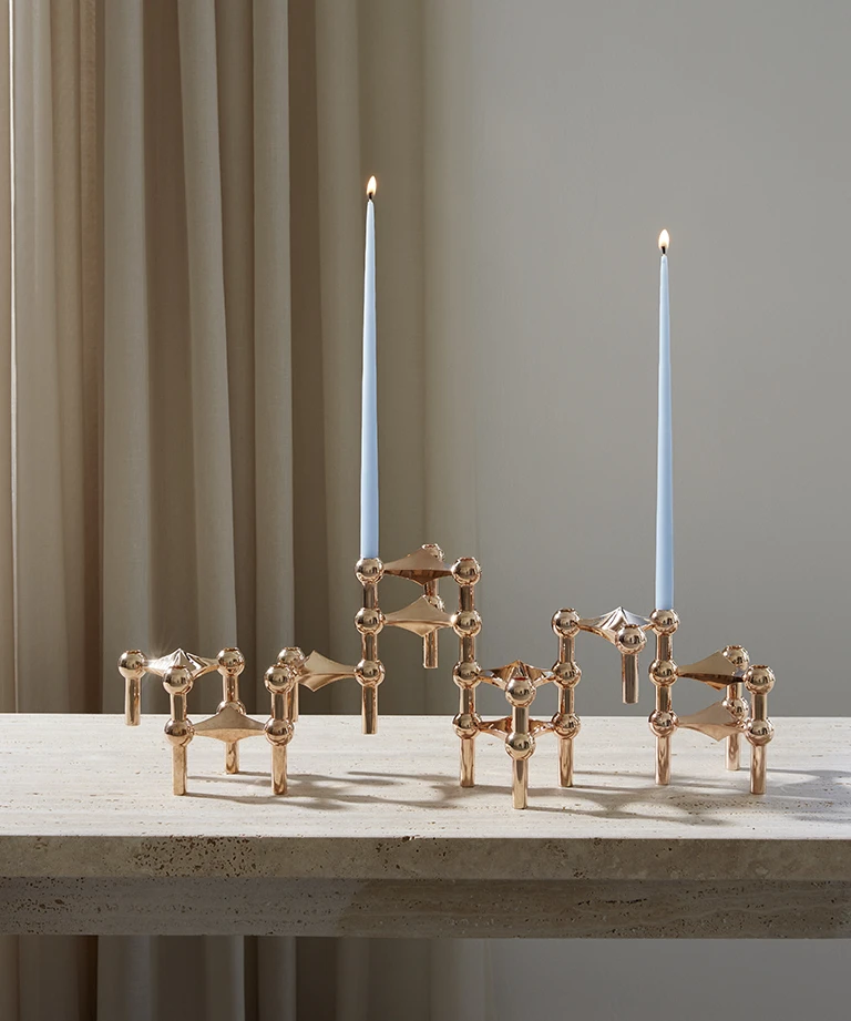 sky blue taper candles 不滴蠟錐形蠟燭 ( 六支一組 ) - ester & erik  丹麥蠟燭