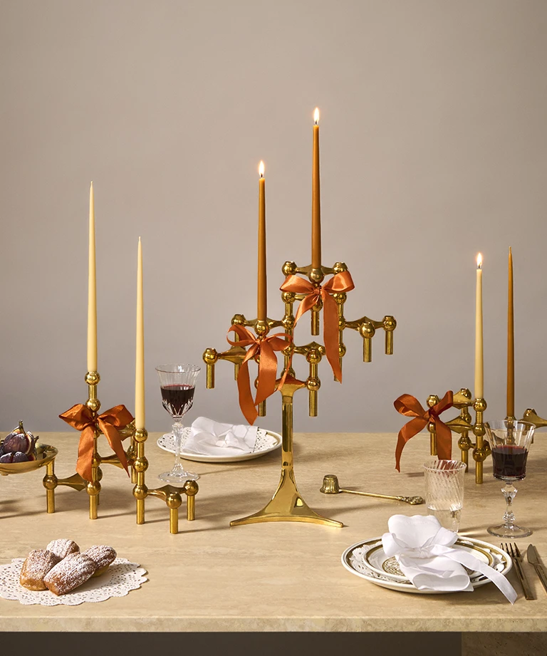 amber taper candles 不滴蠟錐形蠟燭 ( 六支一組 ) - ester & erik  丹麥蠟燭