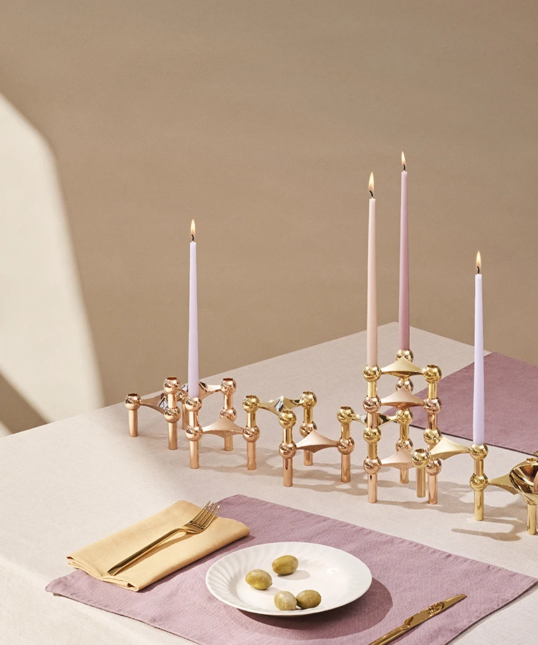light lavender taper candles 不滴蠟錐形蠟燭 ( 六支一組 ) - ester & erik  丹麥蠟燭