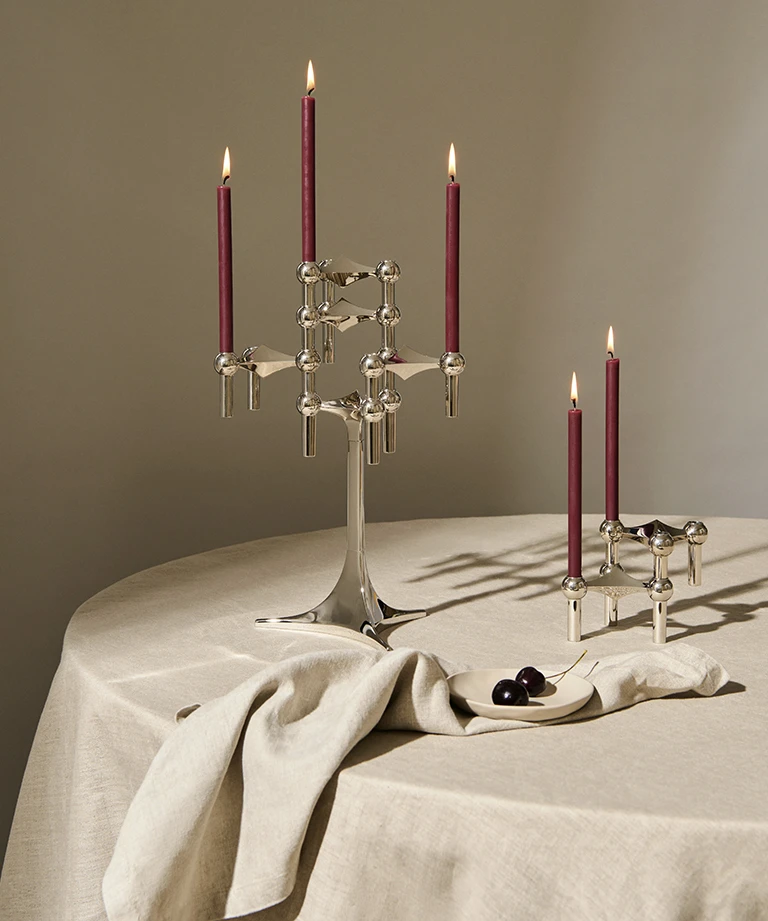 bordeaux candles 不滴蠟圓柱蠟燭 ( 12支一組 ) - ester & erik  丹麥蠟燭