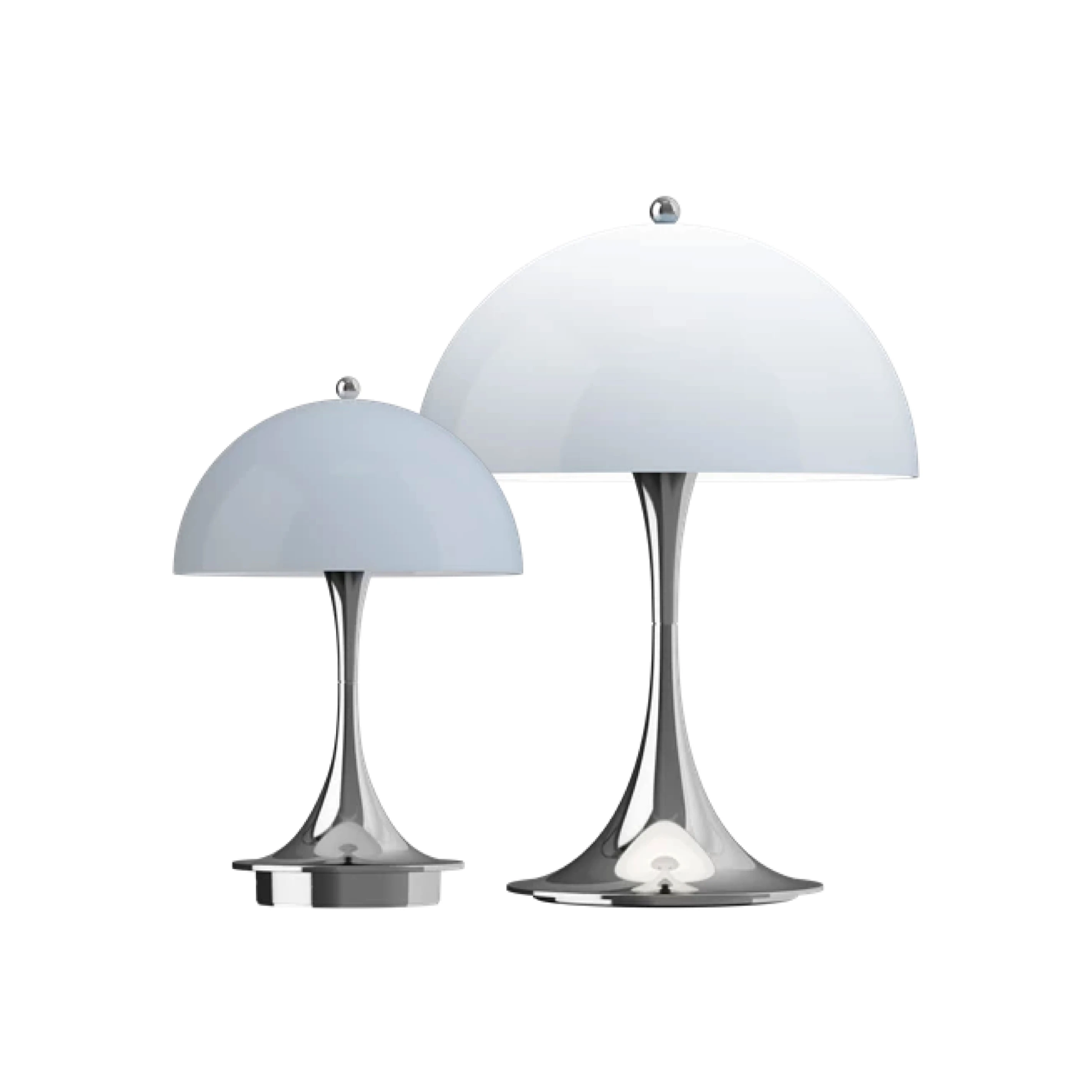 (現貨優惠) Chrome opal blue grey 無線充電桌燈 - Louis Poulsen Panthella Portable Lamp V3