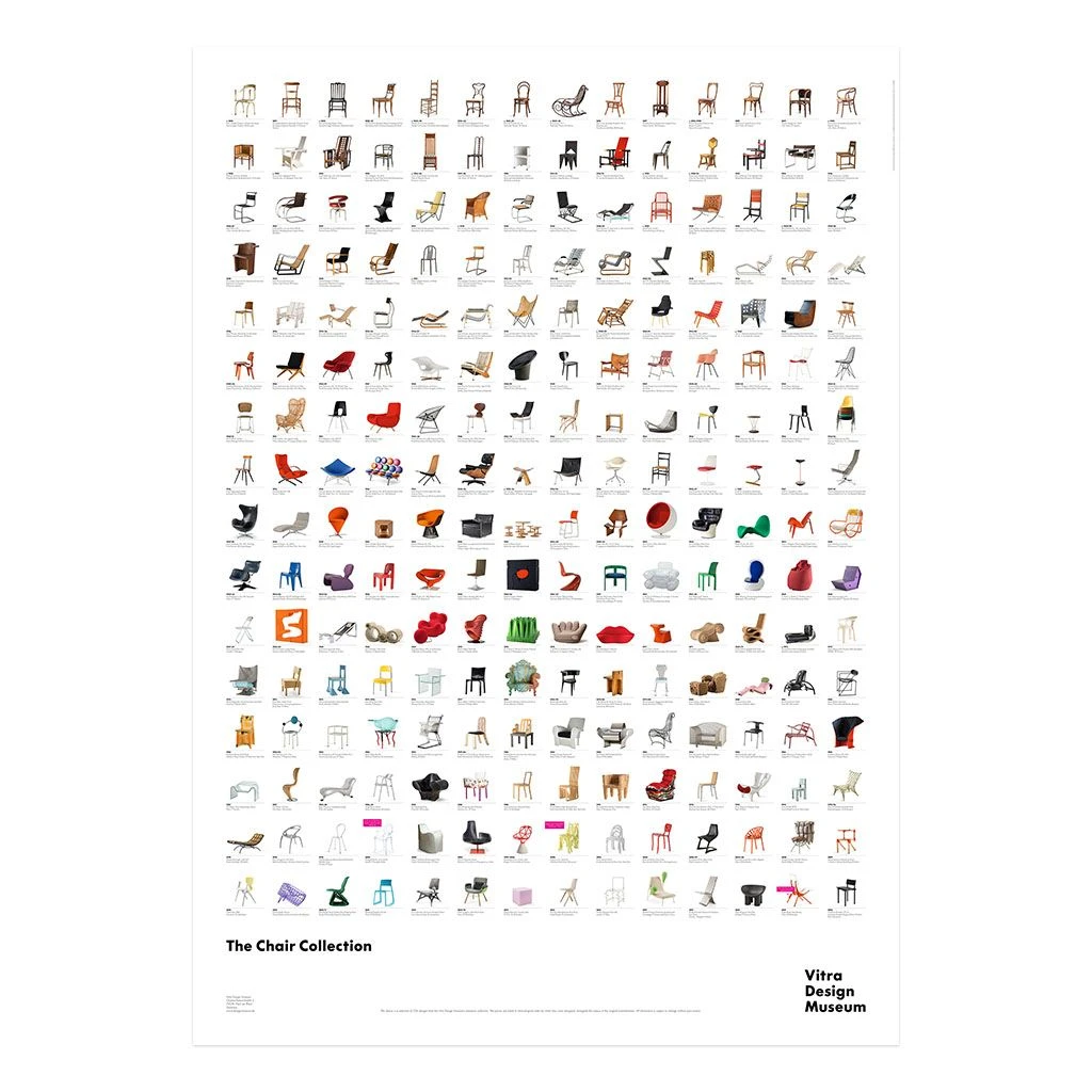 (現貨) The Chair Collection Poster  - Vitra