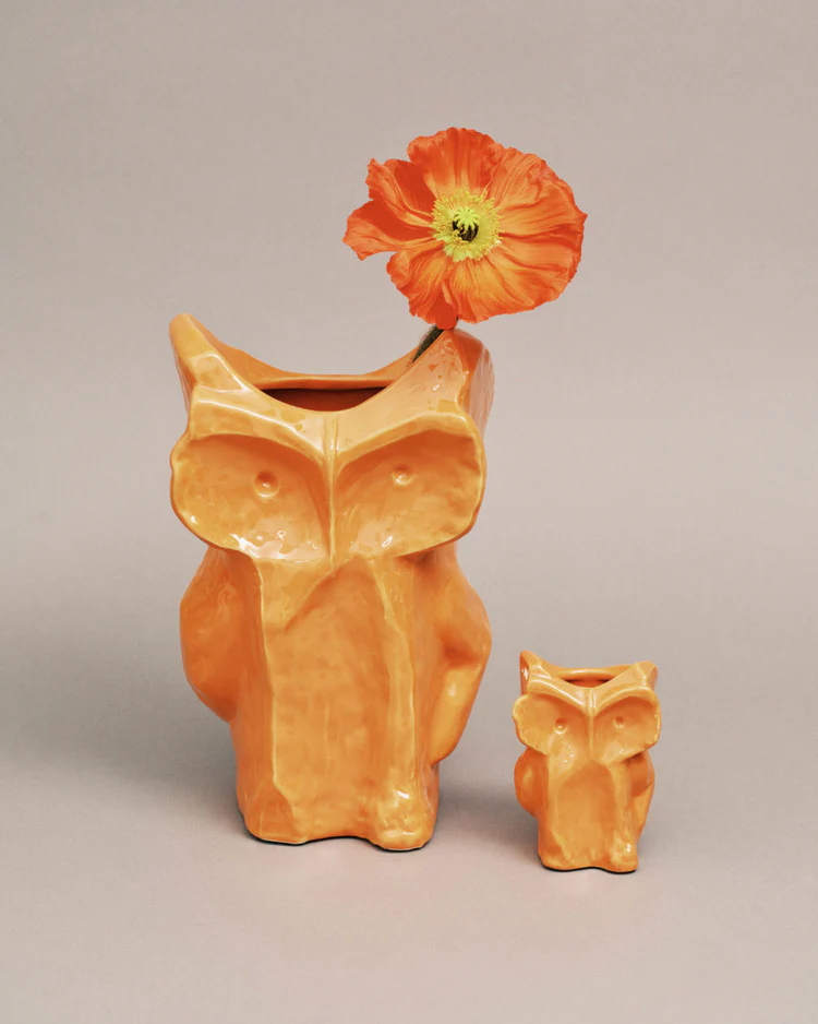 (Marni聯名) Owl vase orange After Midnight - Serax