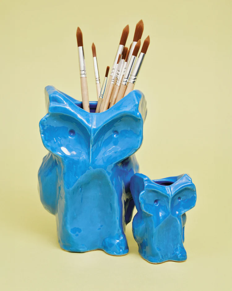 (Marni聯名) Owl vase blue After Midnight - Serax