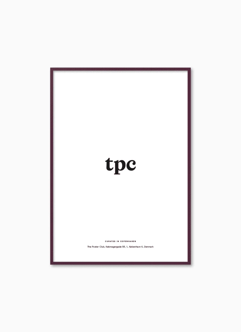 Plum Wood Frame 畫框 - The Poster Club 丹麥藝術海報