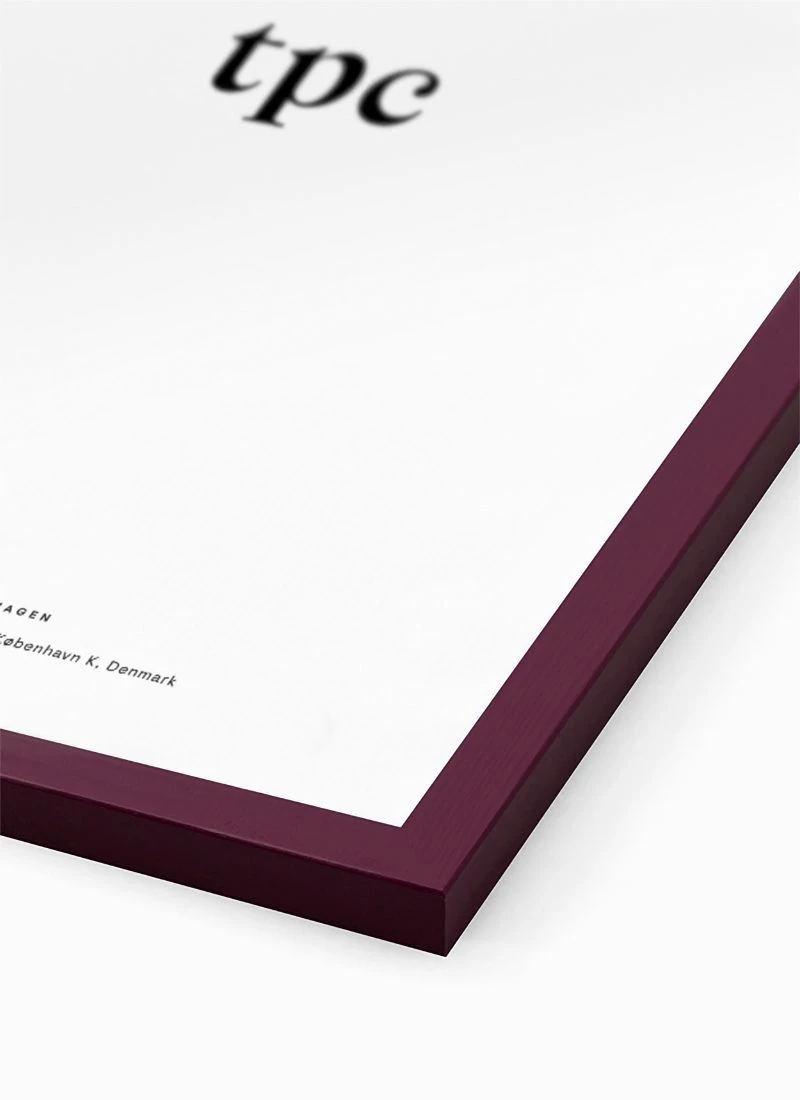 Plum Wood Frame 畫框 - The Poster Club 丹麥藝術海報