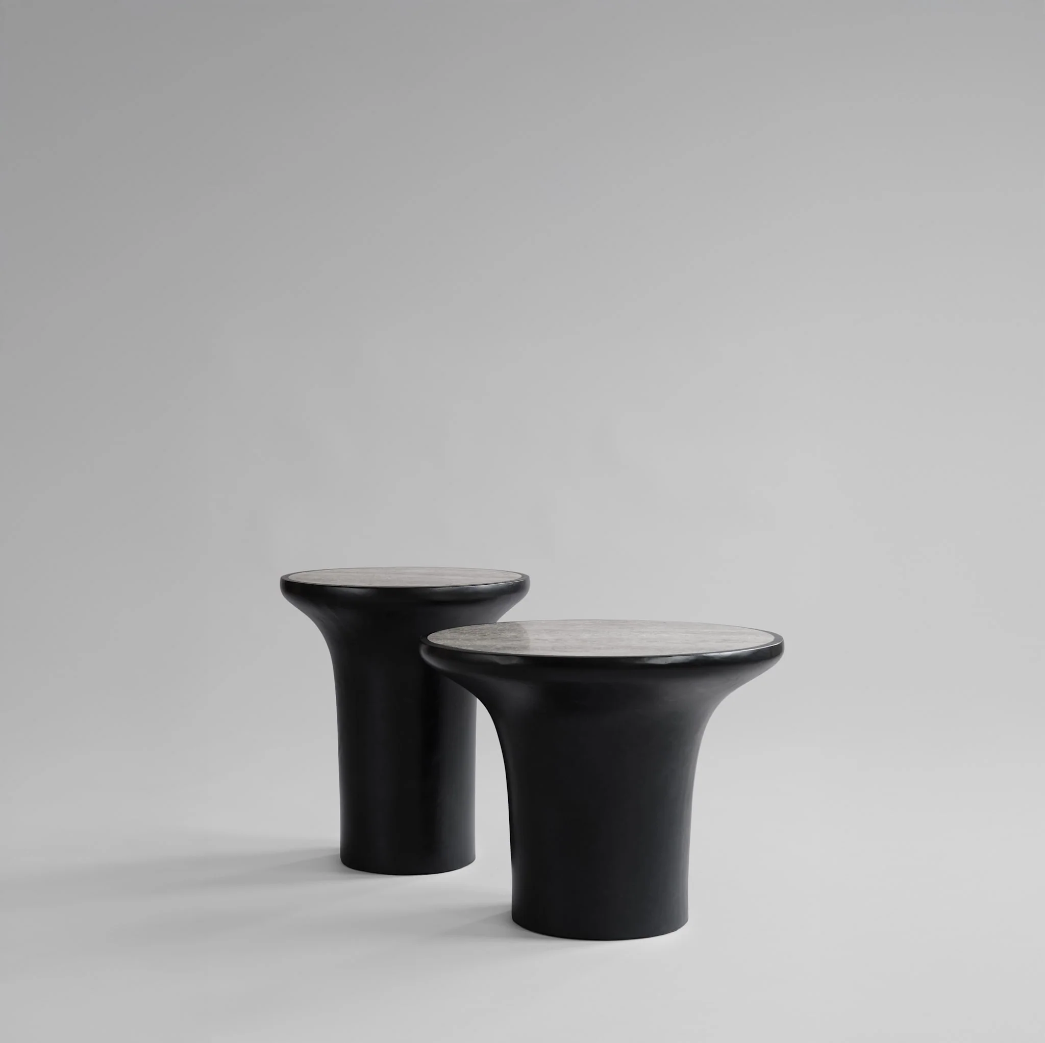 Trumpet Table Silver Travertine 洞石桌板 (共2尺寸) - 101 Copenhagen