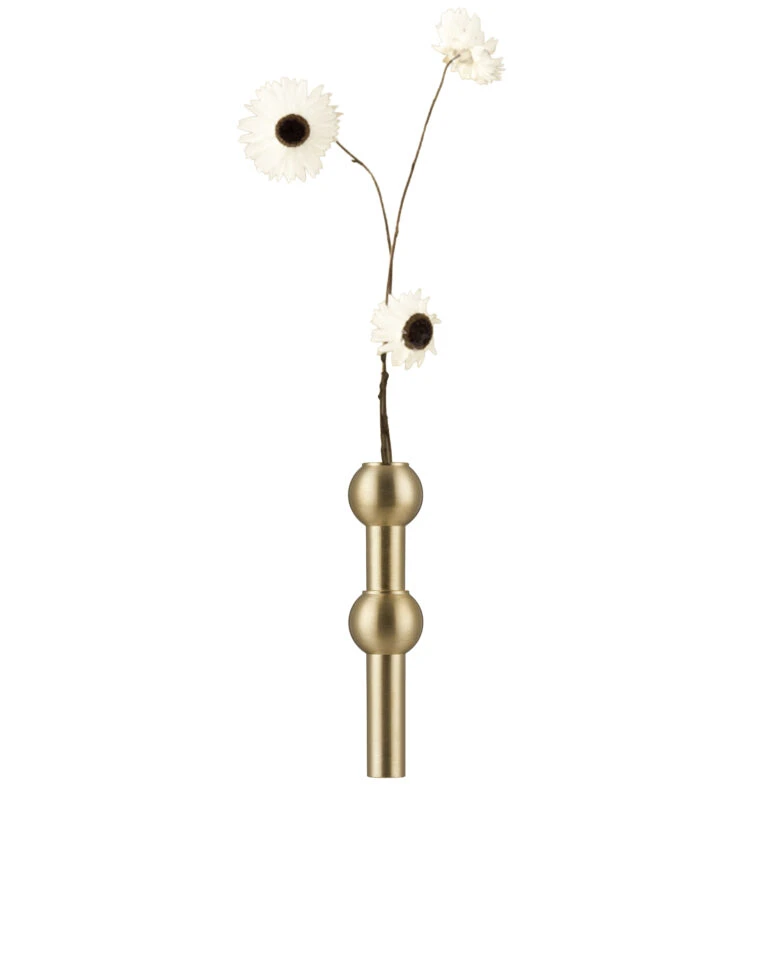 vase ( single pack / brushed brass ) 花器 - STOFF Nagel 丹麥燭台