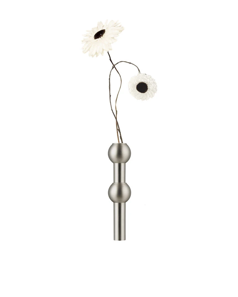 vase ( single pack / brushed chrome ) 花器 - STOFF Nagel 丹麥燭台