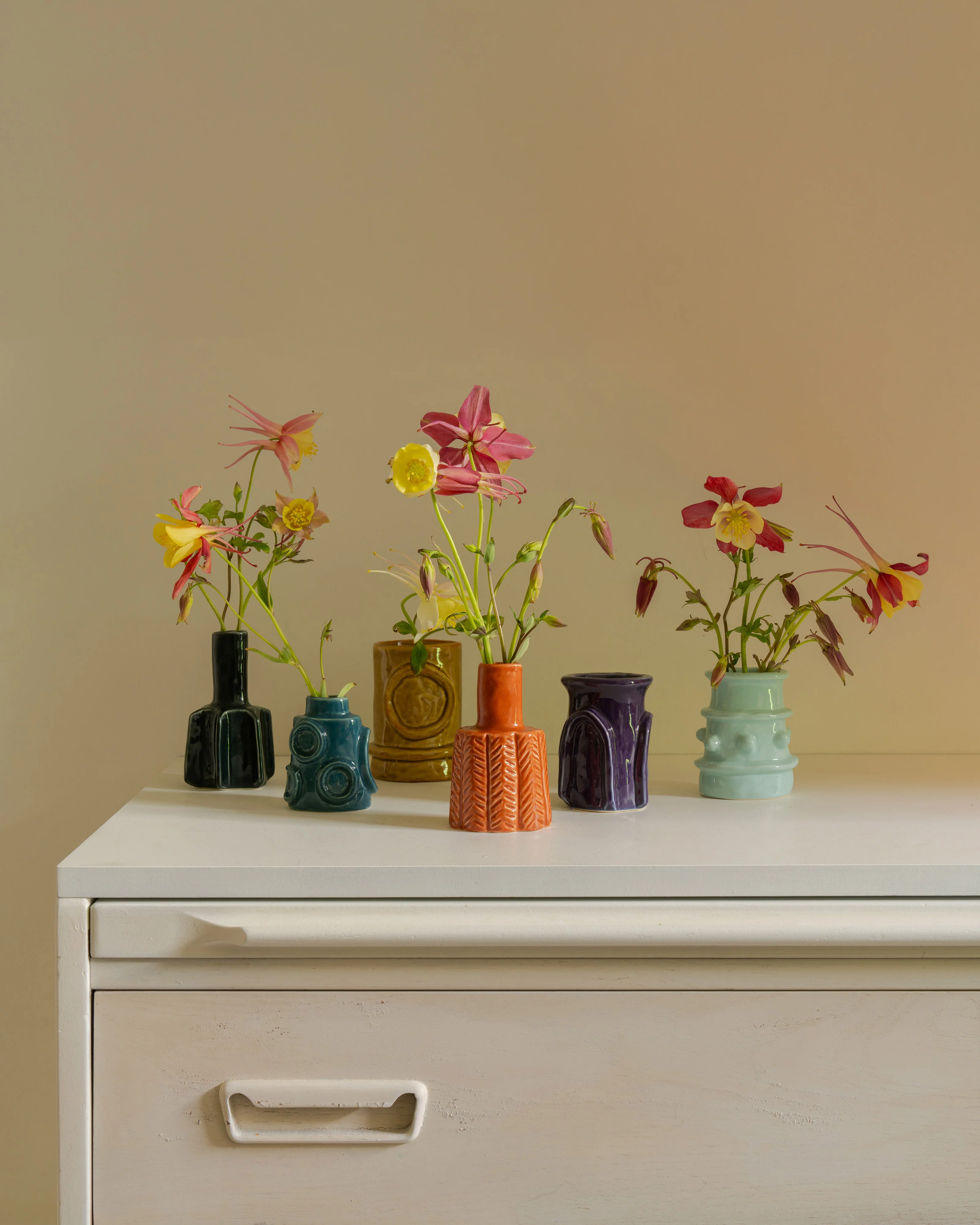 Vase ass/6 glazed Molly 六入一組 - Serax