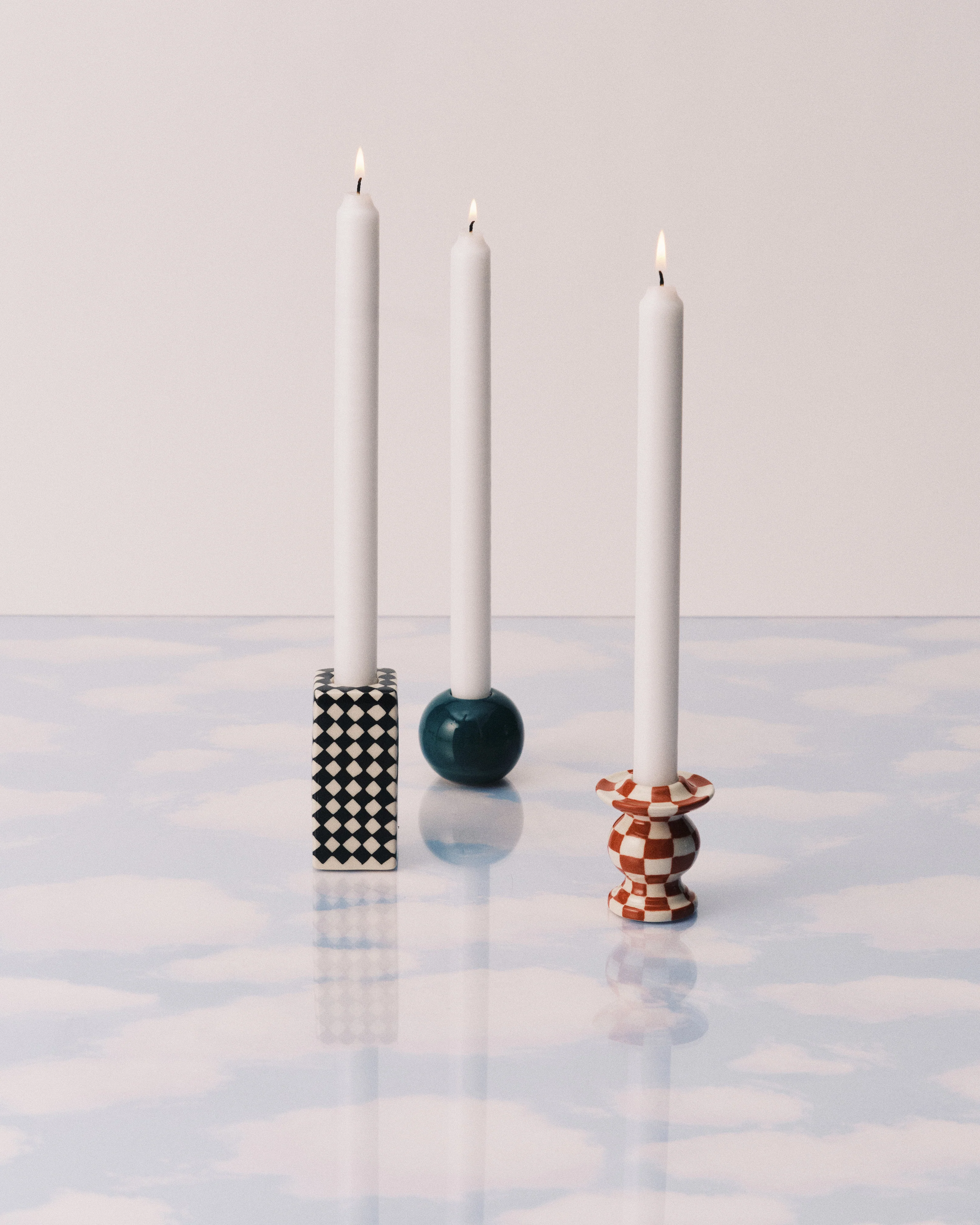 Candle holder set/3 Chessboard Les Objets Mouleversants 三入一組 - Serax