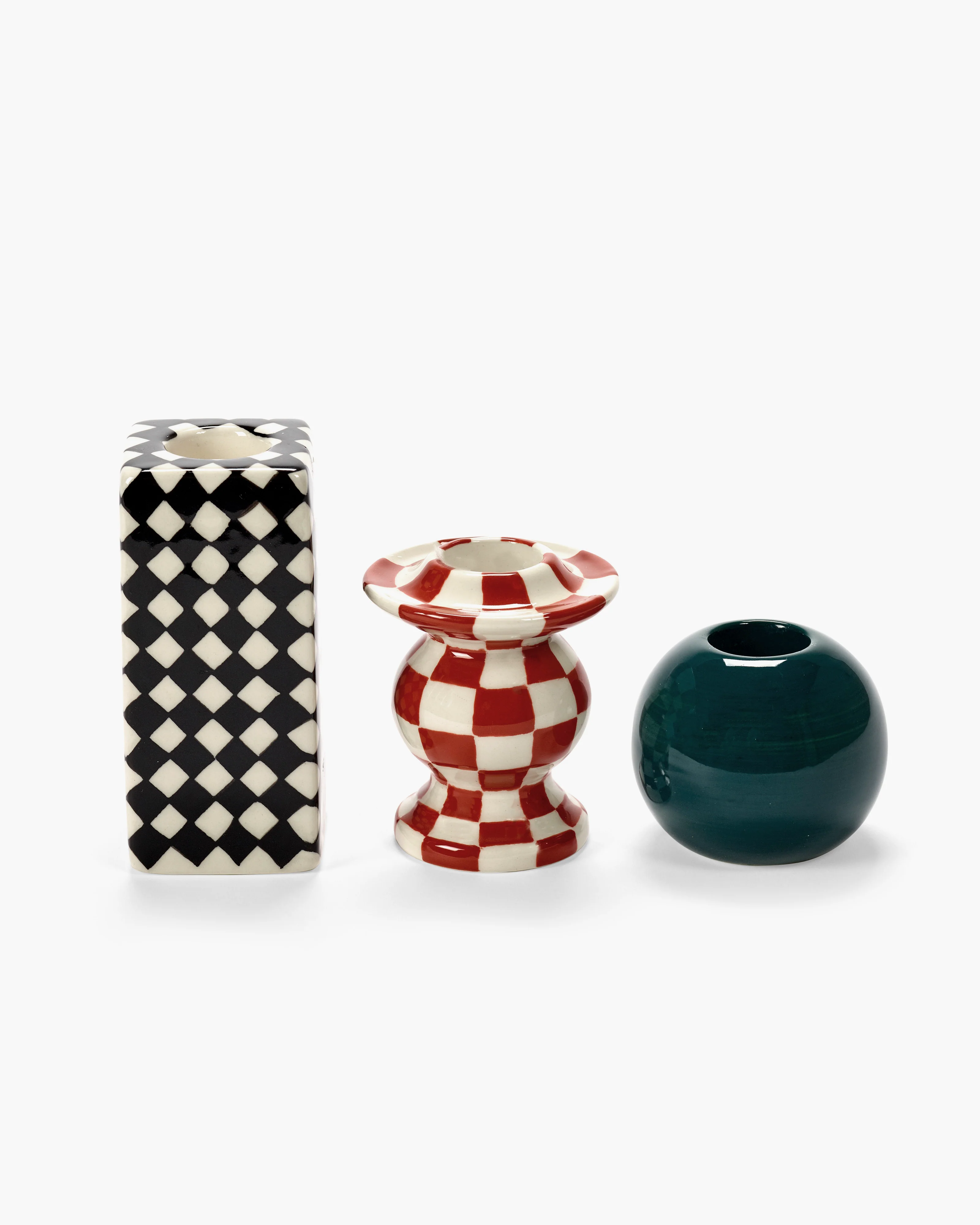 Candle holder set/3 Chessboard Les Objets Mouleversants 三入一組 - Serax