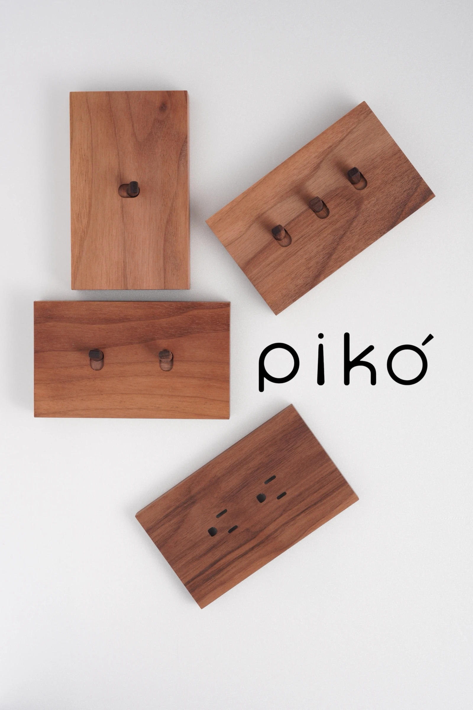 DIY 快速安裝｜Piko Black Wood 開關撥桿與插座面板 ( 黑胡桃實木 ) - Switchpapa 開關面板