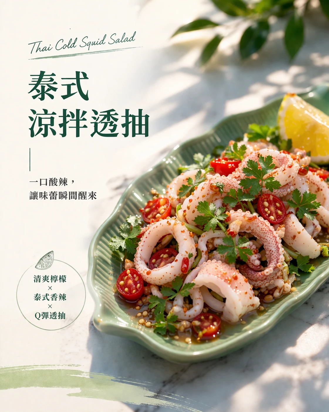 夏日開胃王｜泰式涼拌透抽