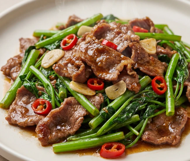 爆香沙茶炒羊肉Sizzling Aromatic Sha Cha Lamb