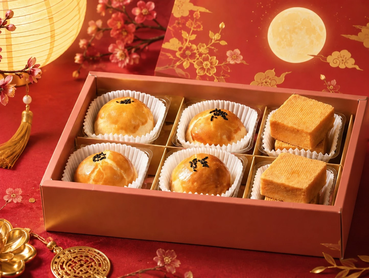 點馨坊【中秋節】金月雙酥輕巧禮盒 (8入)