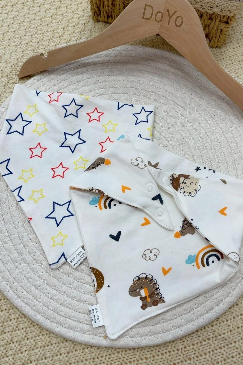 彩虹星領巾兩入組