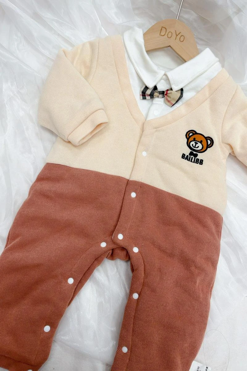 厚棉小熊爬服