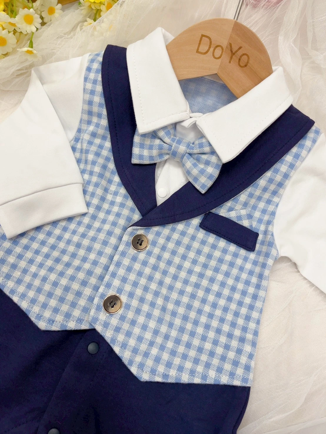 藍格紳士爬服