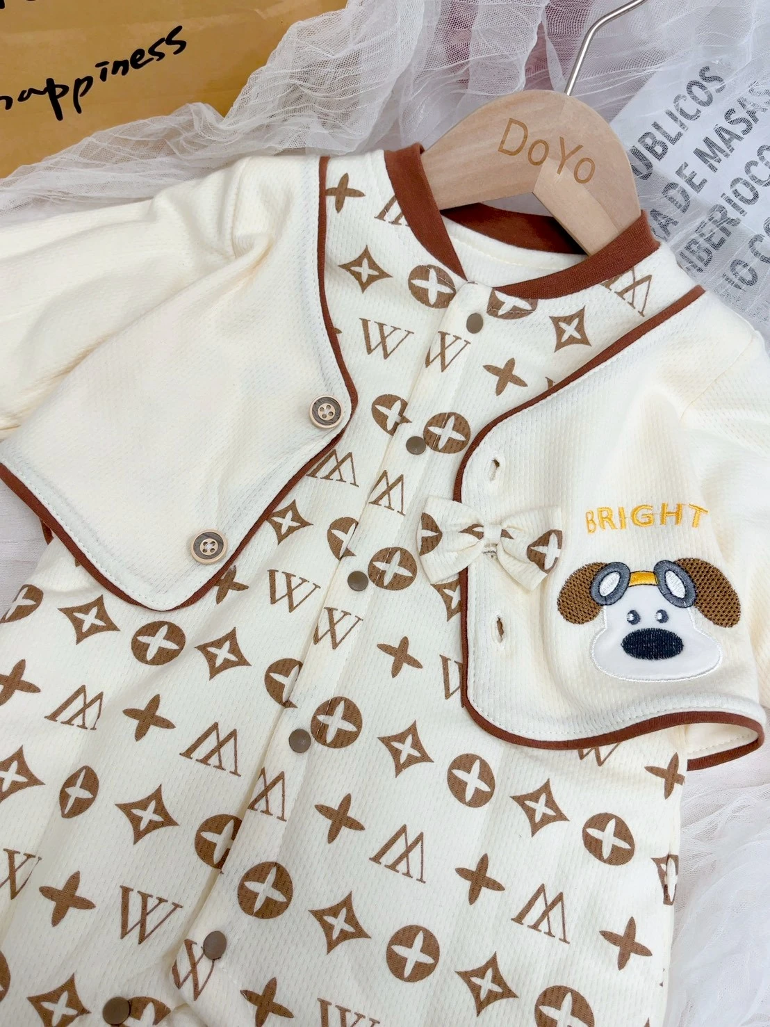 狗狗印花爬服