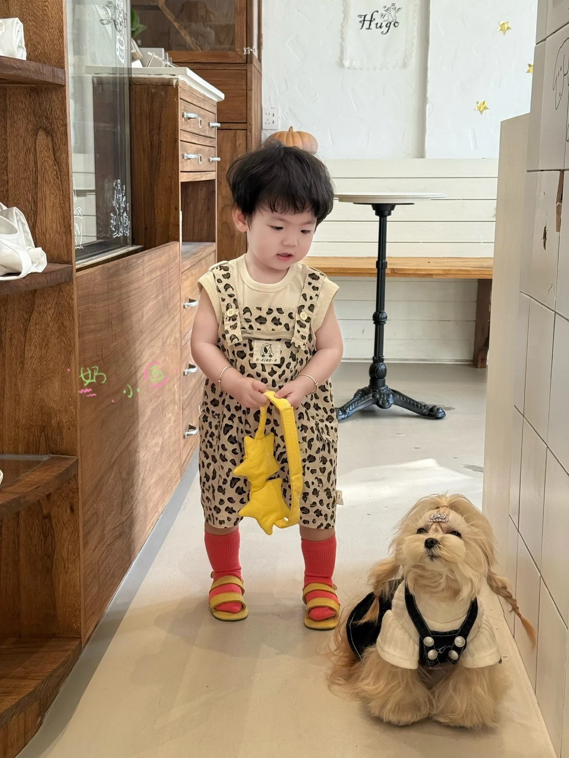 豹紋吊帶套裝