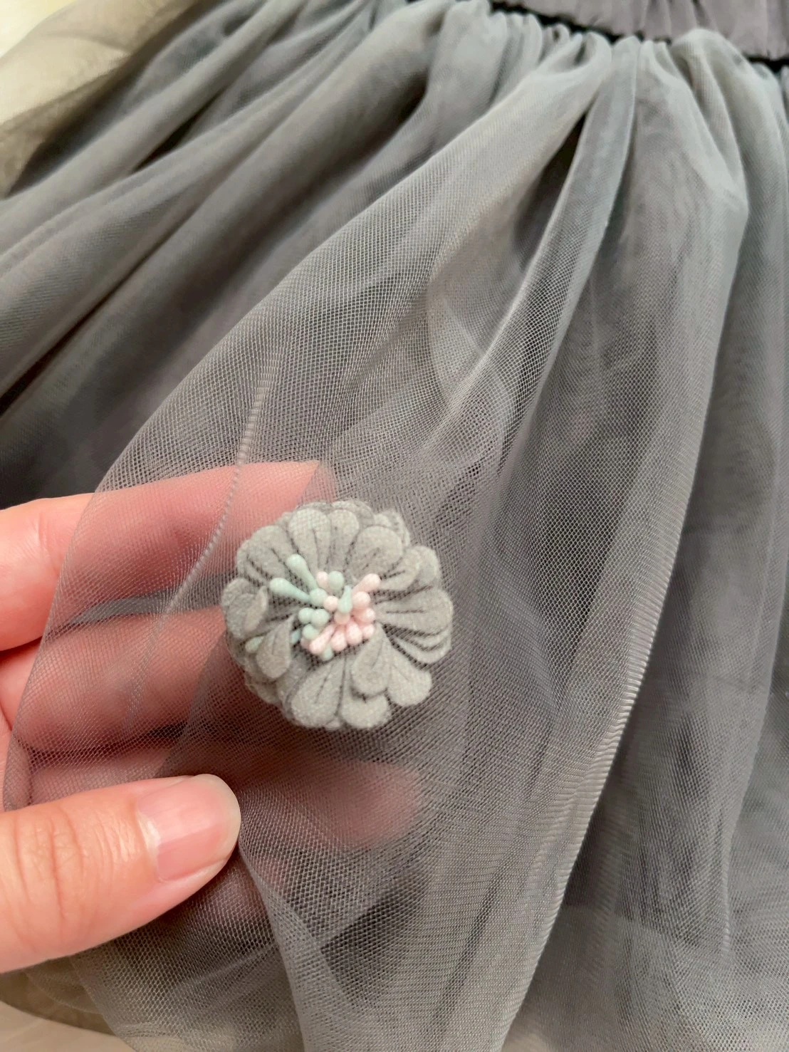 網紗花苞裙