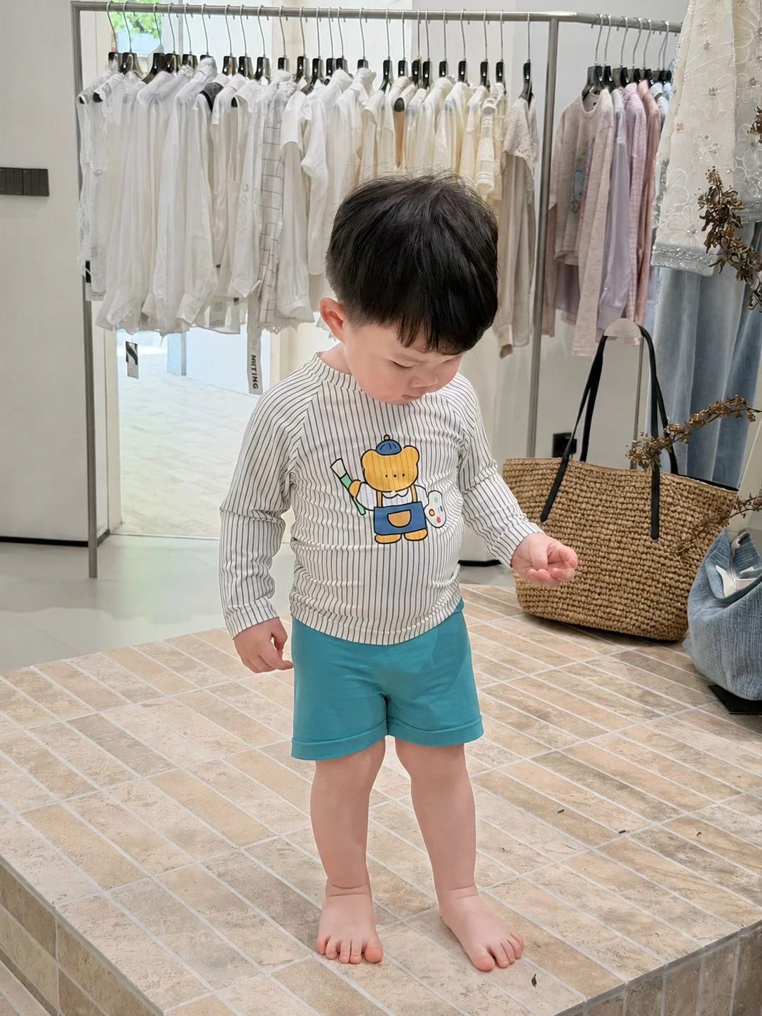 畫家熊防曬泳裝