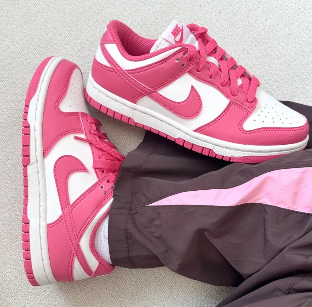 NIKE DUNK LOW 女款 玫粉 粉白 (DD1873-600)