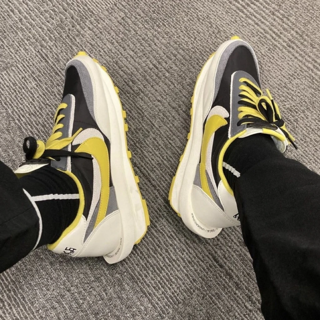 Nike LDWaffle x Sacai x UNDERCOVER "Black Bright Citron" 灰黑黃