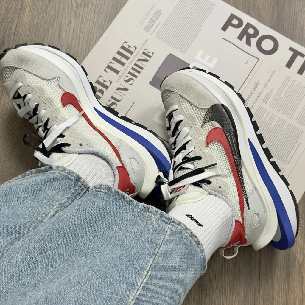 Nike x Sacai Vaporwaffle 白藍紅 經典阿甘色 CV1363-100