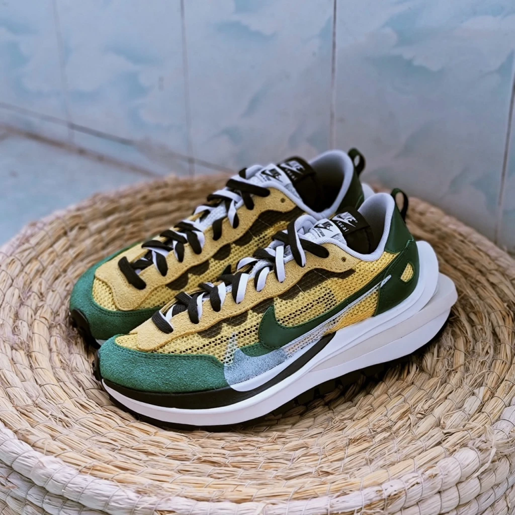 Nike x Sacai Vaporwaffle 黃綠 經典巴西色 CV1363-700
