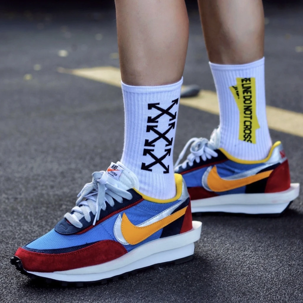 Sacai X Nike LDWaffle 紅藍黃 (BV0073-400)