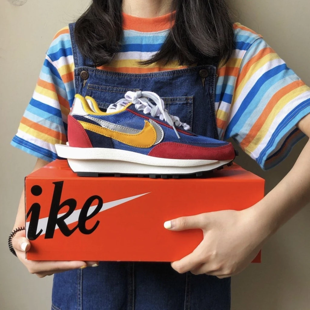 Sacai X Nike LDWaffle 紅藍黃 (BV0073-400)