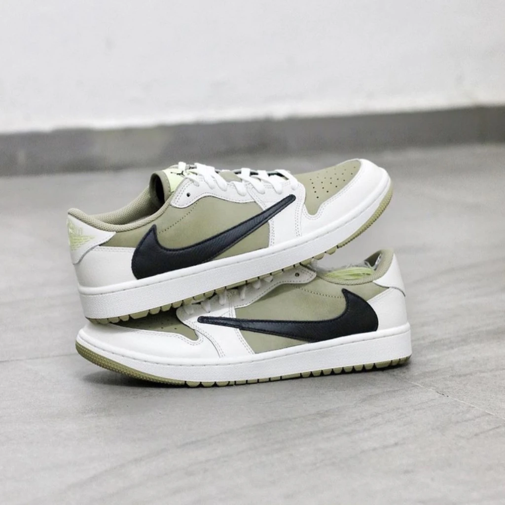 Travis Scott x Air Jordan 1 Low Golf 倒鉤 高爾夫 橄欖綠 FZ3124-200