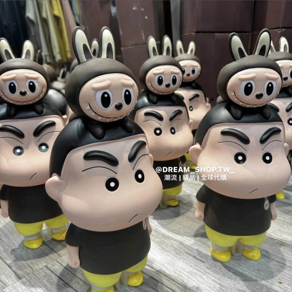 <翻玩系列> 蠟筆小新 x LABUBU 公仔玩偶