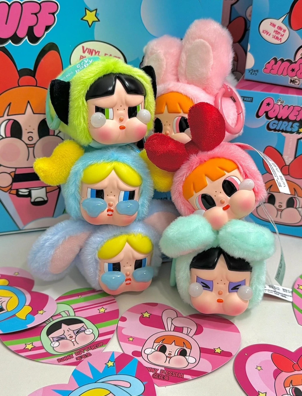 泡泡瑪特 POPMART 哭哭飛天小女警 糖膠毛絨掛飾