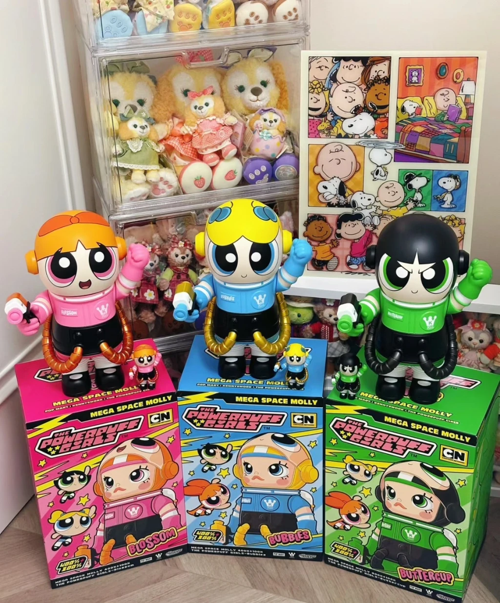 泡泡瑪特 POPMART 400%+100% Molly飛天小女警 潮流公仔