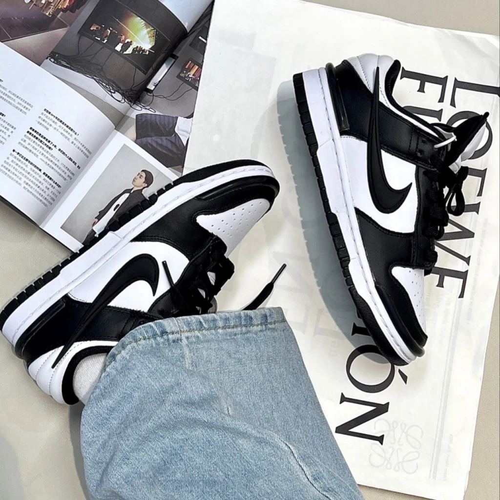 NIKE DUNK LOW TWIST 黑白飛勾 熊貓 (DZ2794-001)