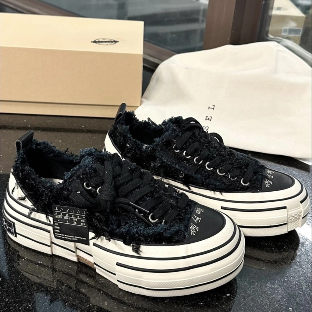 xVESSEL G.O.P LOWS 天鵝之曜 絨毛亮片解構鞋 (S23X16B)