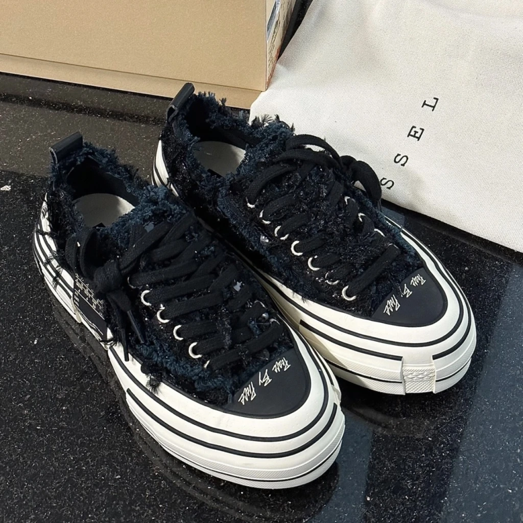 xVESSEL G.O.P LOWS 天鵝之曜 絨毛亮片解構鞋 (S23X16B)