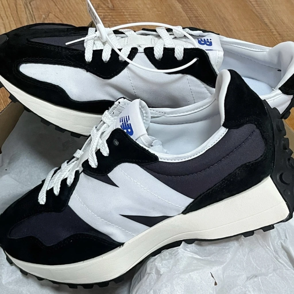 NEW BALANCE NB327 復古黑白藍標 (S327LB1)