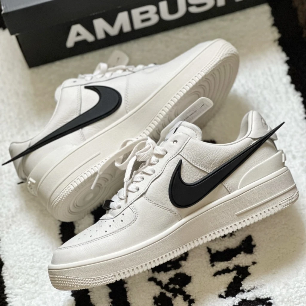 AMBUSH X NIKE AIR FORCE 1 LOW 白黑 飛鉤 聯名款(DV3464-002)